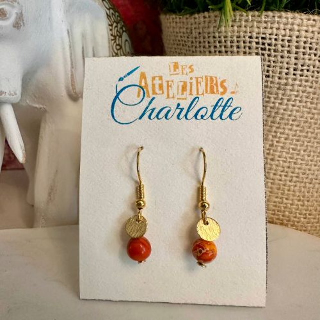 Boucles d'oreilles - "Journée d'été"