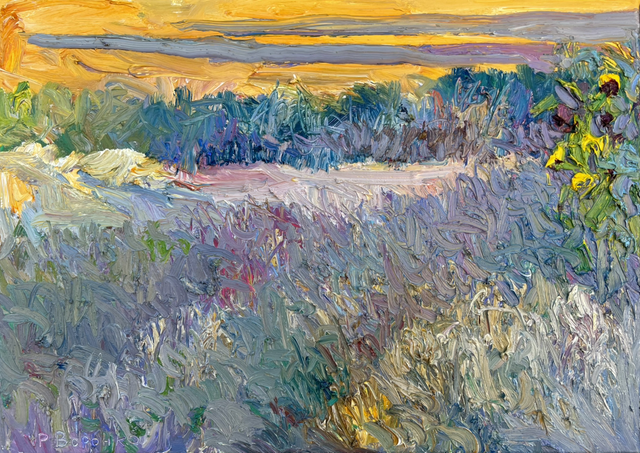 „Augustdämmerung“ – Öl auf Leinwand, 50 × 70 cm, 2024 | August Twilight