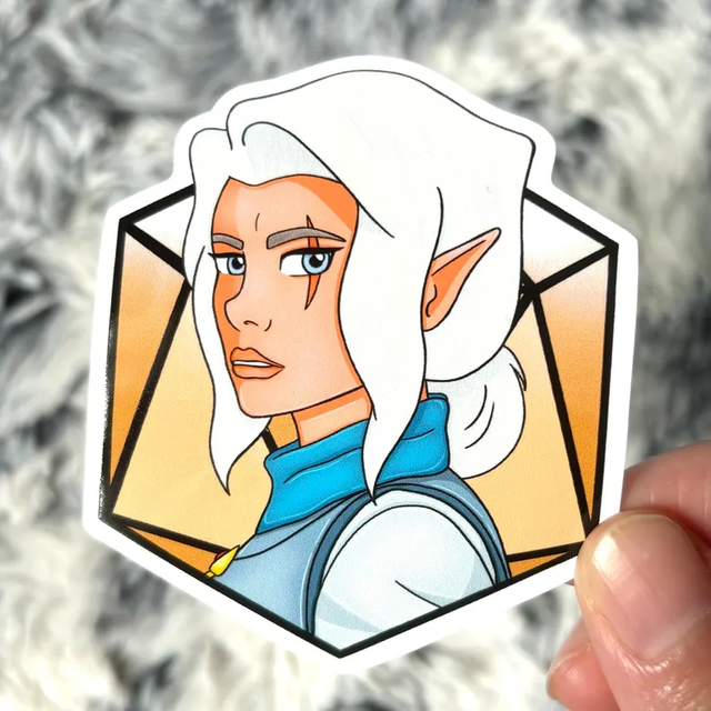 Pike D20 Sticker - Critical Role Vox Machina Collection