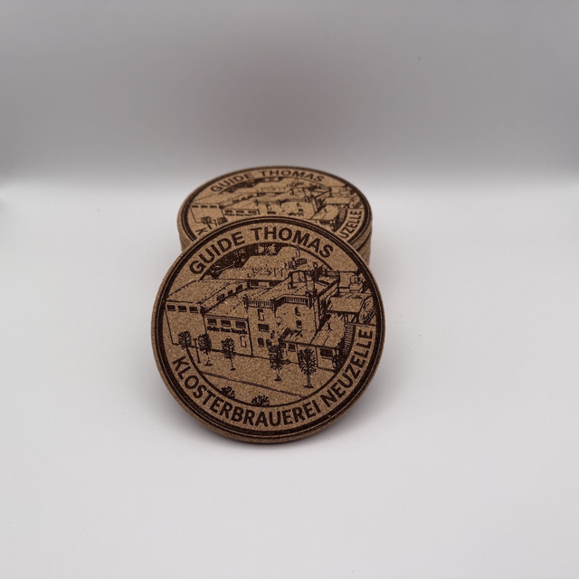 Untersetzer Kork gelasert- Guide Thomas