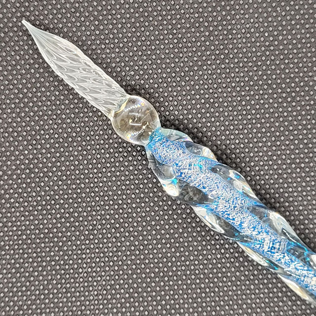 Glass Ink Pen - Aqua Swirl