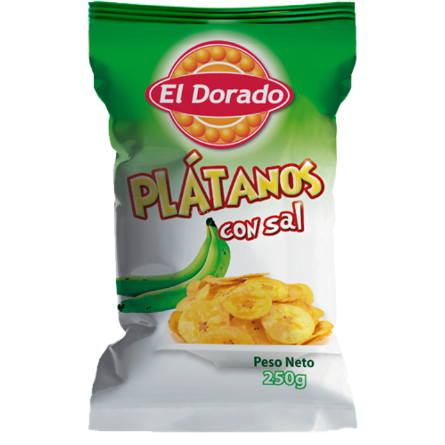 Platanos Chip Con Sal El Dorado 100gr