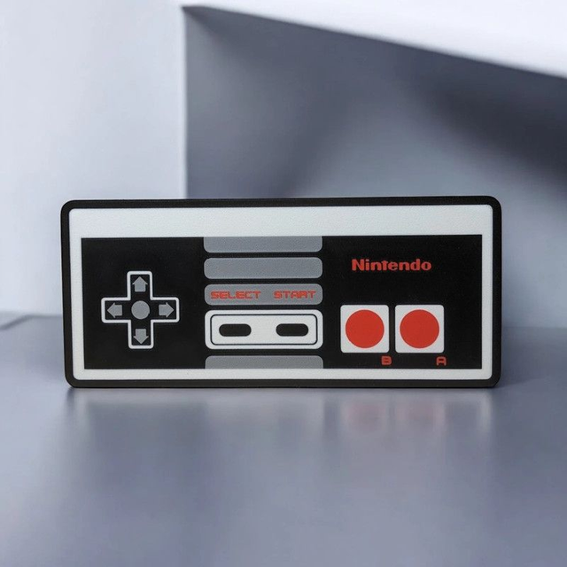 Lampe 3D Manette Super NES Rétro LED - Le rétro-gaming illumine ton espace !