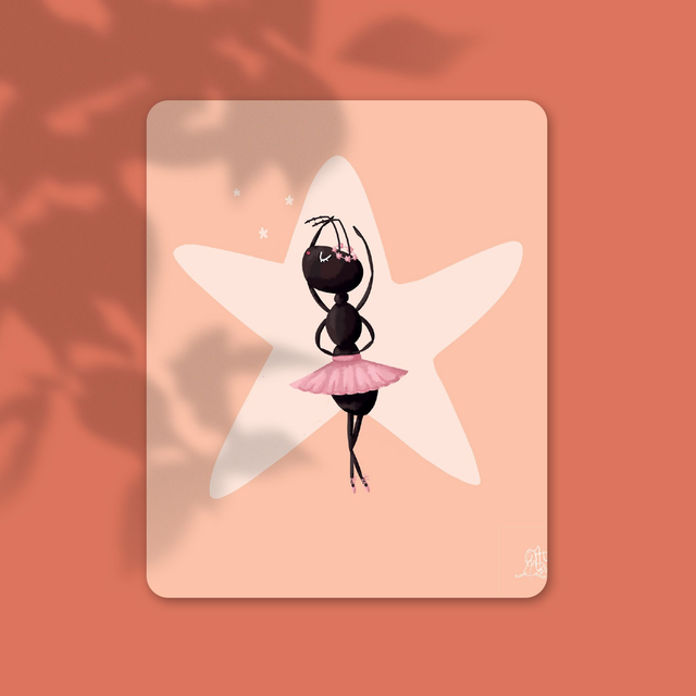 Danseuse fourmi  - 13,9 x 10,7 cm