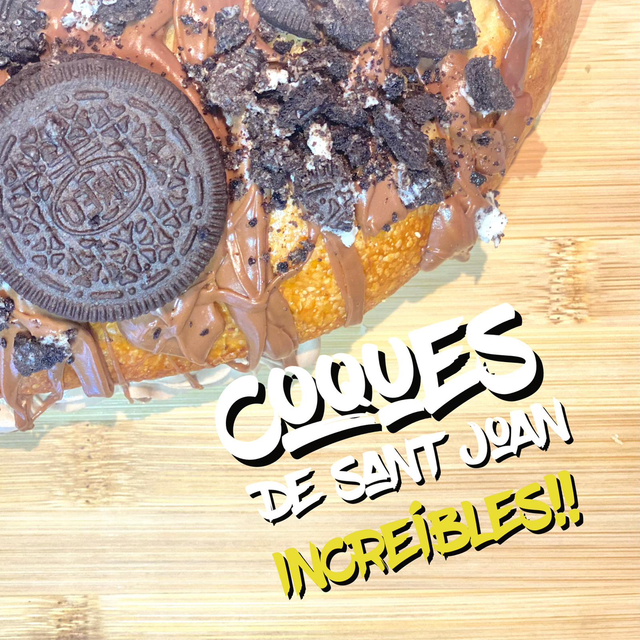 Coca de Nutella y Oreo 