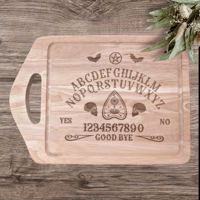 Engraved Wooden Chopping Board Ouija Board 