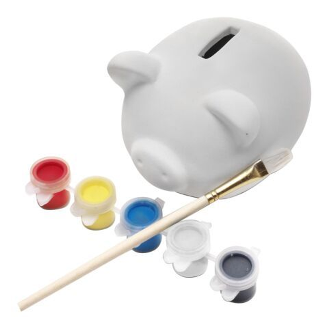 Plaster piggy bank Monika