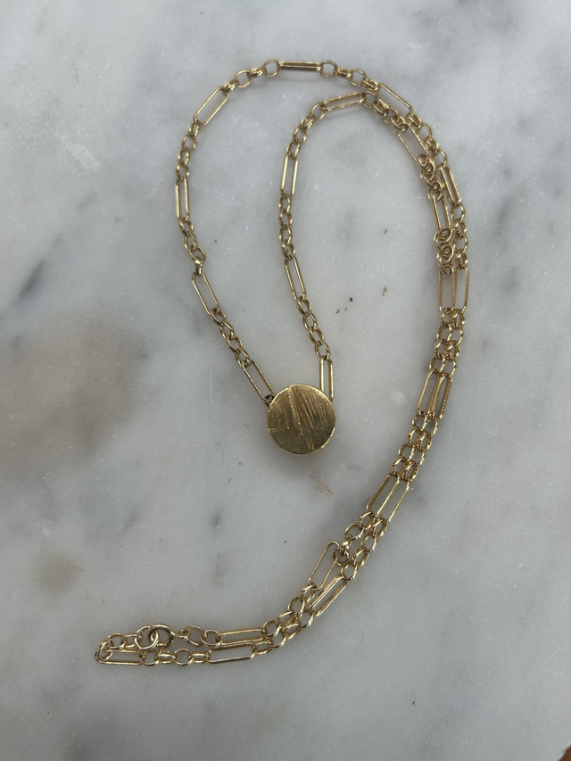 Golden Puck Pendant