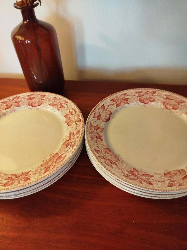 Assiette plate terre de fer Badonviller (unité)