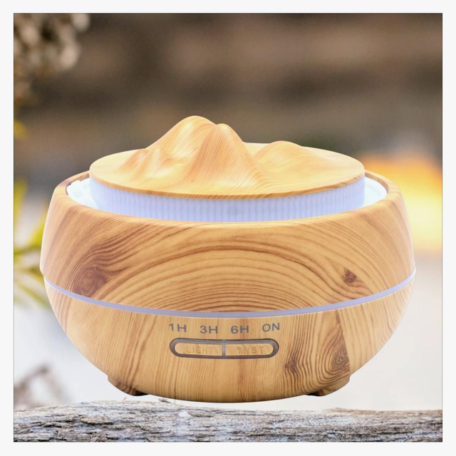 "Paysage montagneux" - Diffuseur huiles essentielles 17 cm