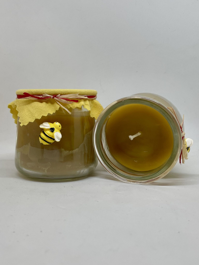 Bougie de cire d’abeille naturelle