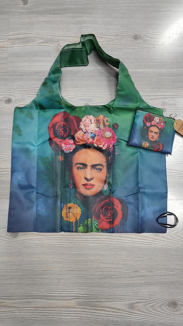 Borsa shopper tascabile di Frida Kahlo