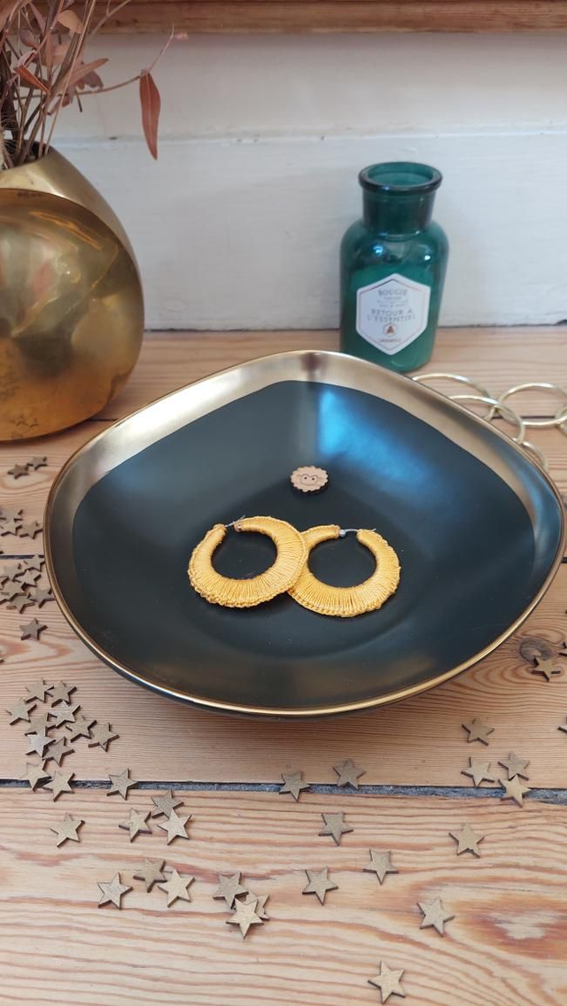 BO créoles jaune vif