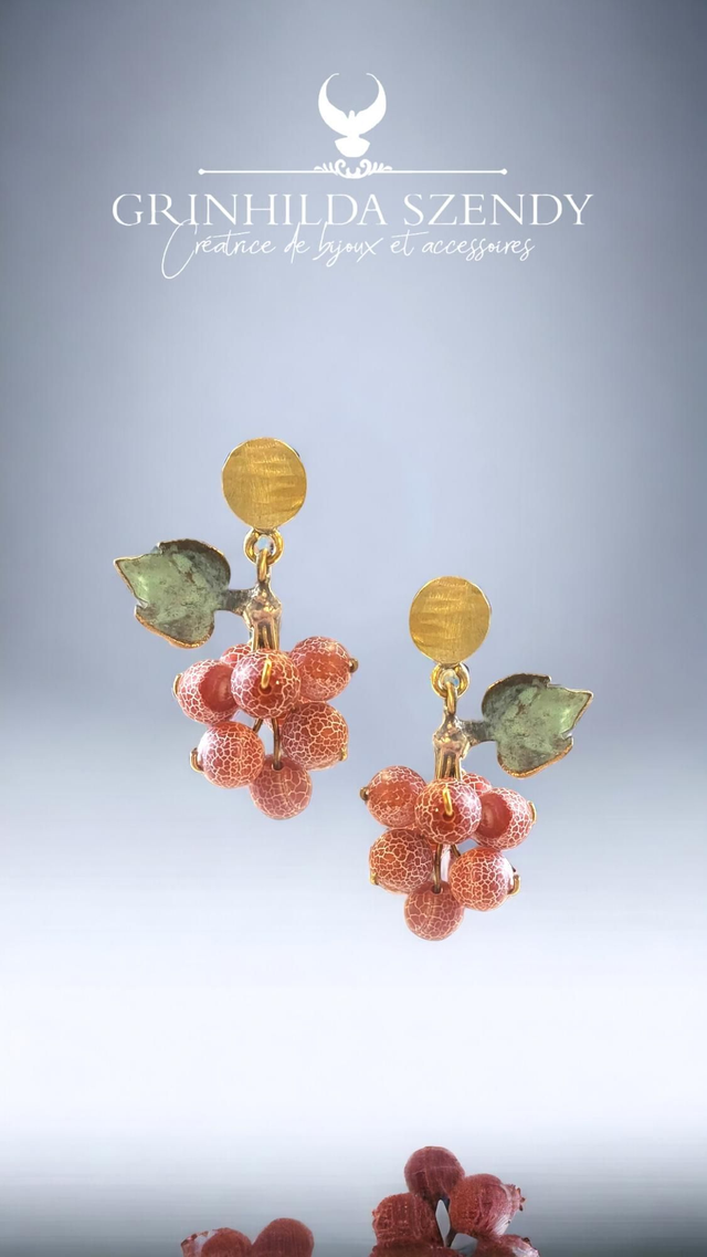 Boucles D'oreilles Raisin