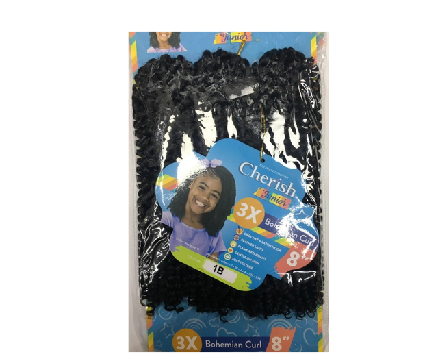 Cherish Junior Bulk : 3X Bohemian Curl 8 (Col. 1B)