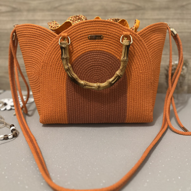 Sac Flora Orange & Terracotta