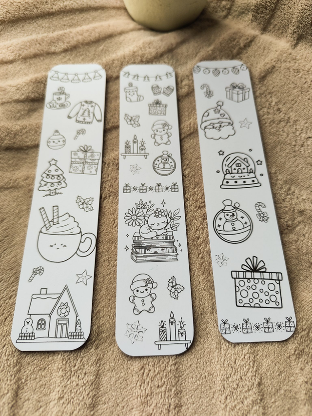 Marque-page à colorier (lot de 3) - au choix