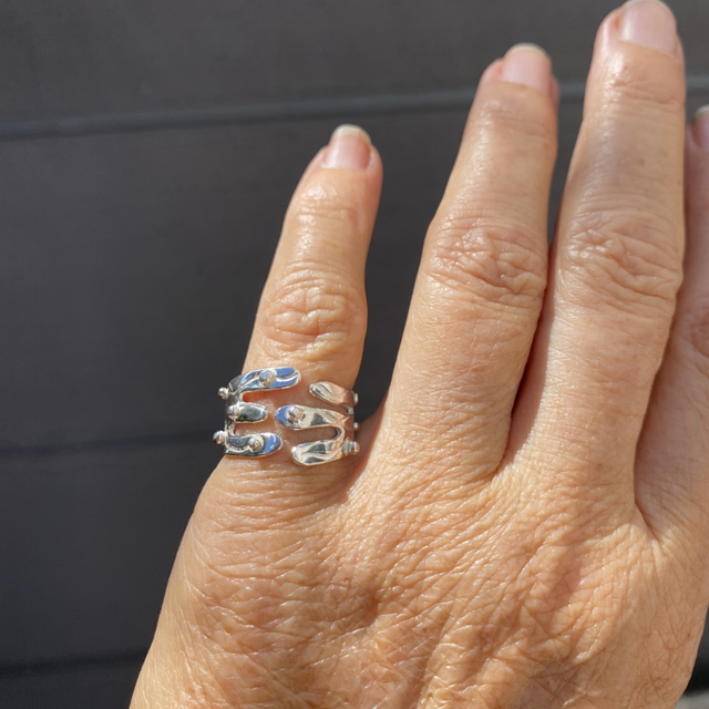 Bague Algae petite en argent