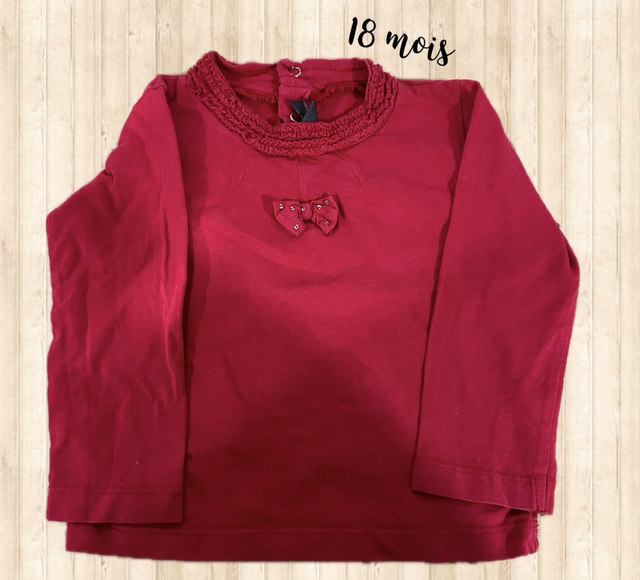 Teeshirt ML, rouge, Bel &amp; Bo