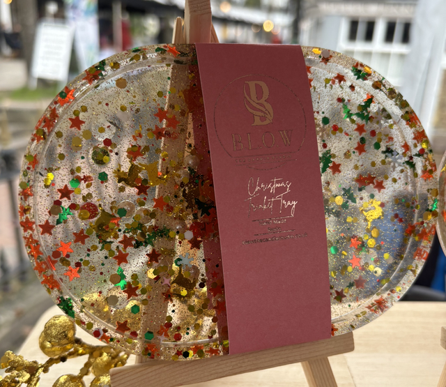 Christmas Oval Trinket Tray