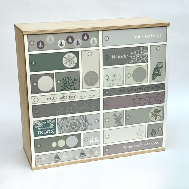 Front für Adventskalender, pastell