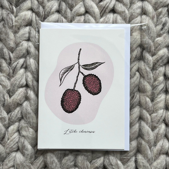 Greeting card Litchi