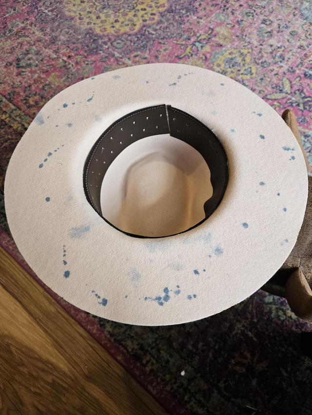 Don't be blue hand dyed fedora