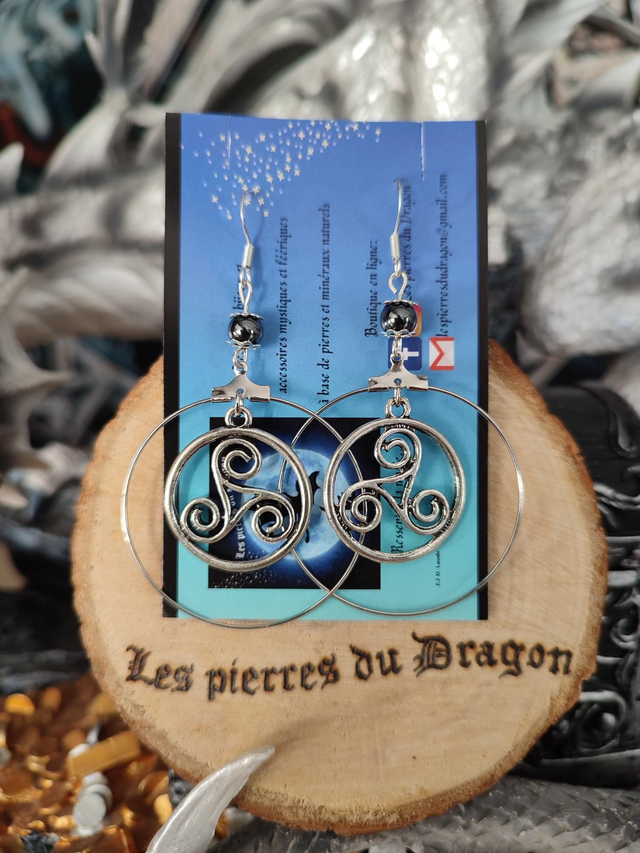 Boucles d&#039;oreilles Ame celtique