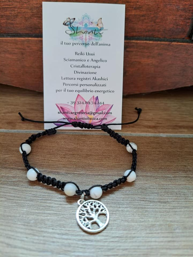 Bracciale unisex howlite