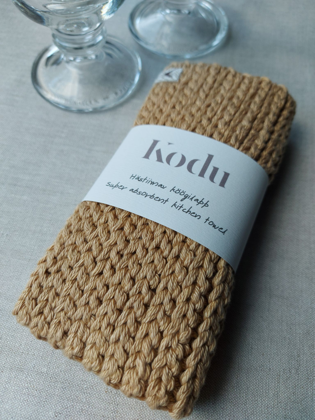 Hästiimav köögilapp - Karamell