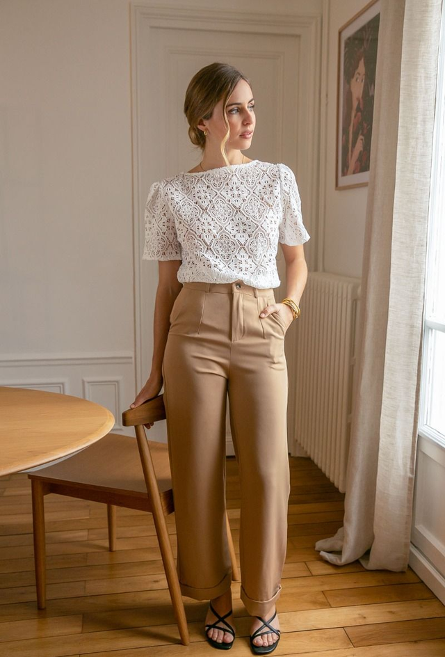 Pantalone beige
