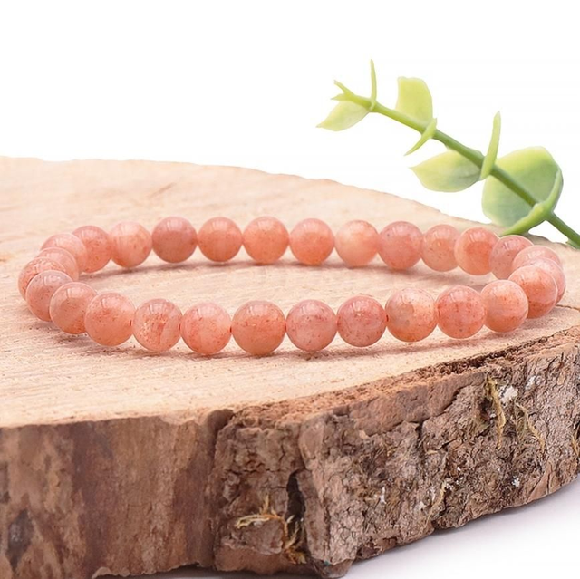 Bracelet 08mm pierre de soleil 