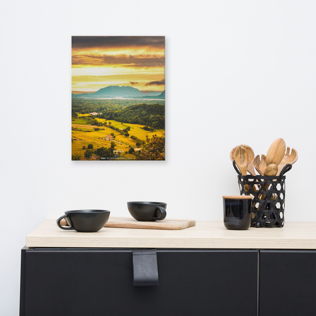  Canvas sunset landscape mountain 