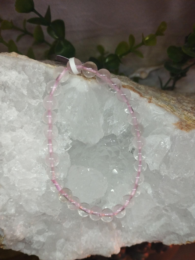 Bracelet Quartz Rose 6mm