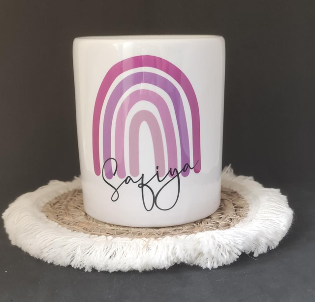 Tirelire "rainbow" personnalisé 