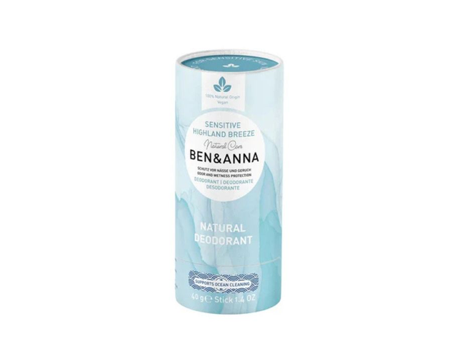 [Ben & Anna] Deodorant in Papiertube - Sensitive - Highland Breeze - 40 gram