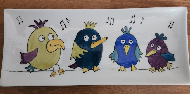 Plat - 4 oiseaux - OB4