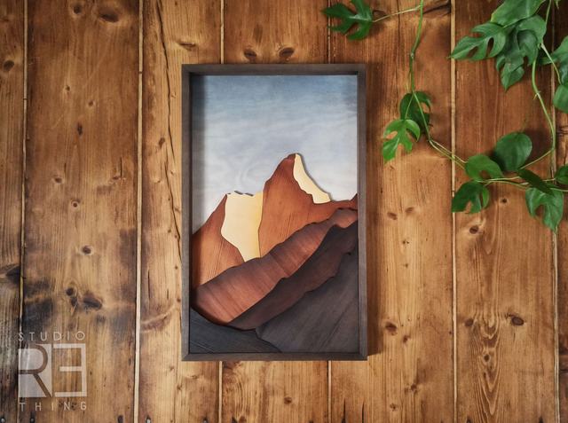 „Ama Dablam” – Drewniany Obraz Górski