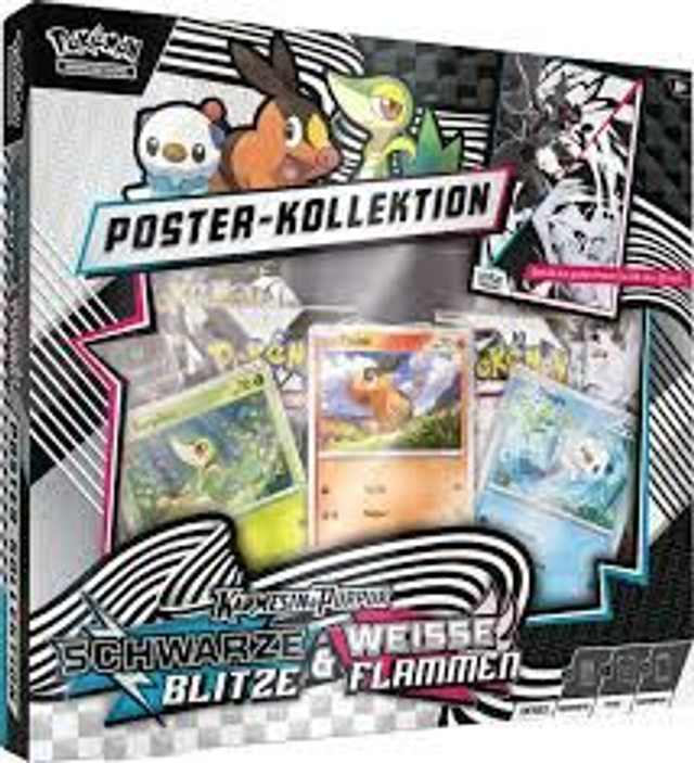 Pokemon Poster Kollektion Schwarze Blitze & Weisse Flammen