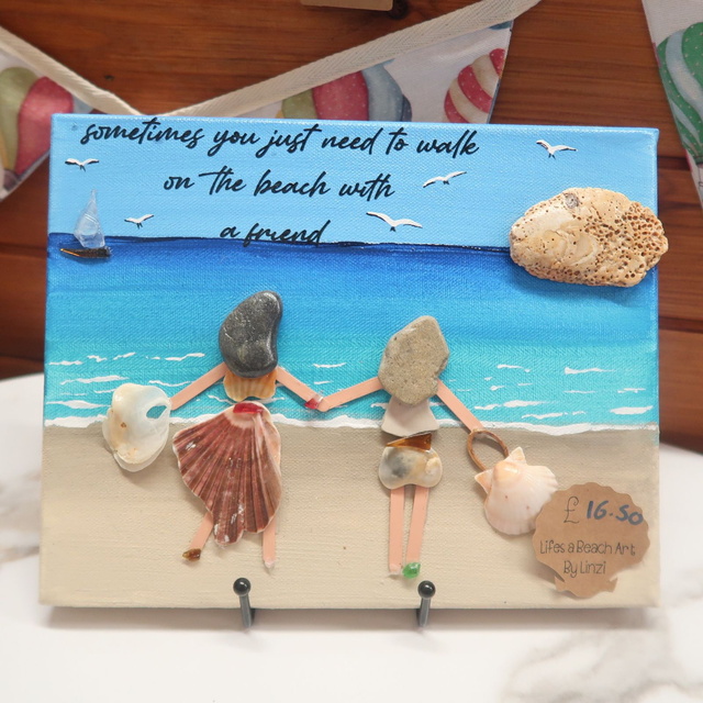 'Walk on the Beach' Beach Canvas