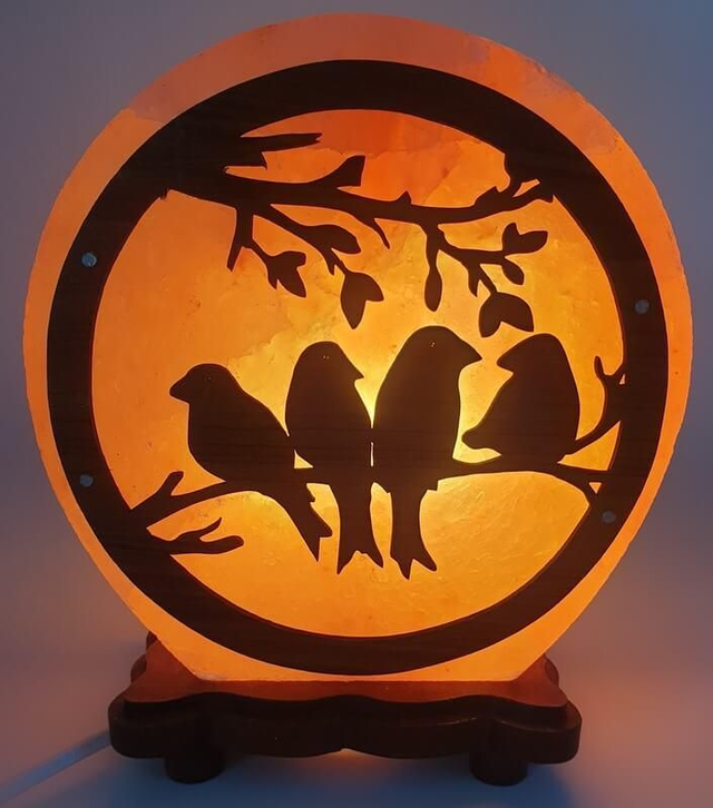 Lampe de Sel "Oiseaux"