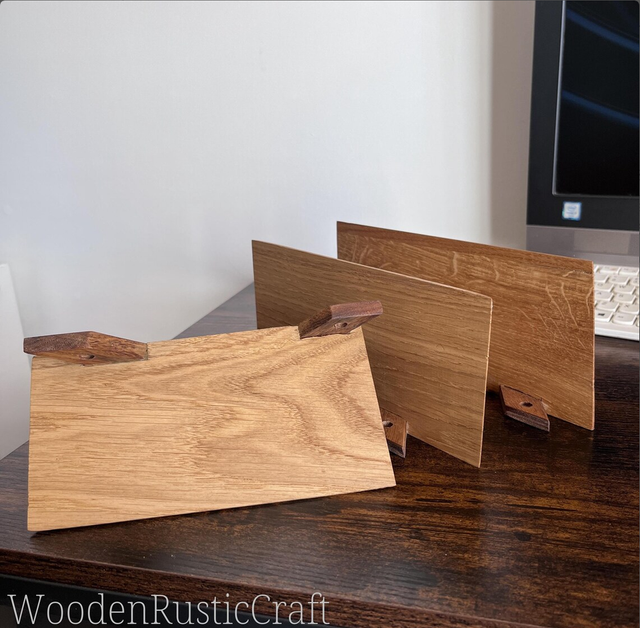 Boat Inspired Oak Wall Shelves — Set of 3