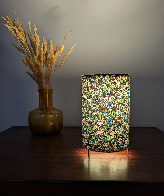 Lampe "Yeux" Vert et Bleu