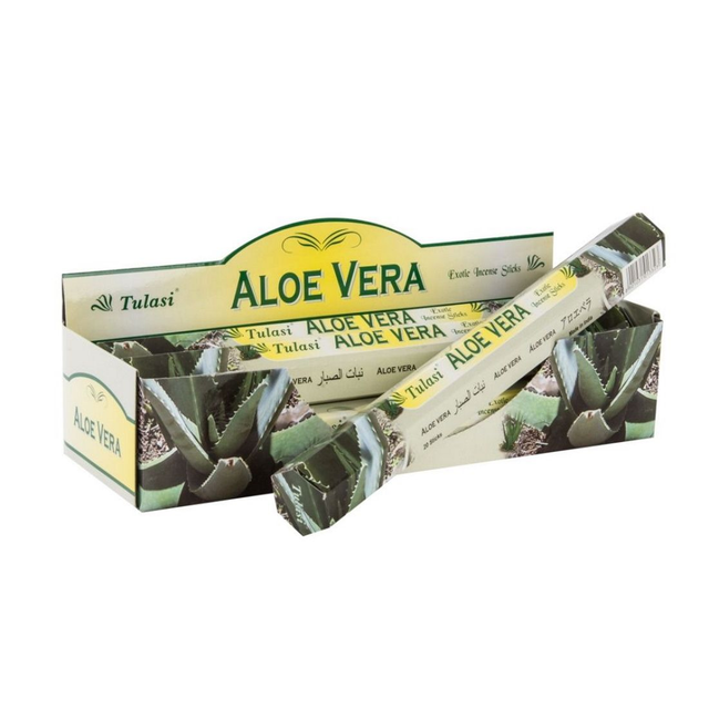 Caja GRANDE  6 uni. Incienso Tulasi Aloe Vera