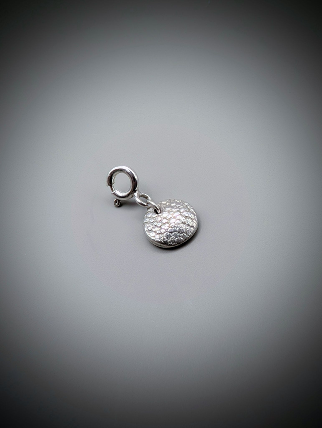 Pet Nose Print Bracelet Charm, Sterling Silver