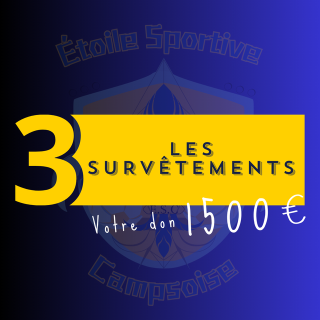 Vos couleurs sur les survêtements de nos licenciés