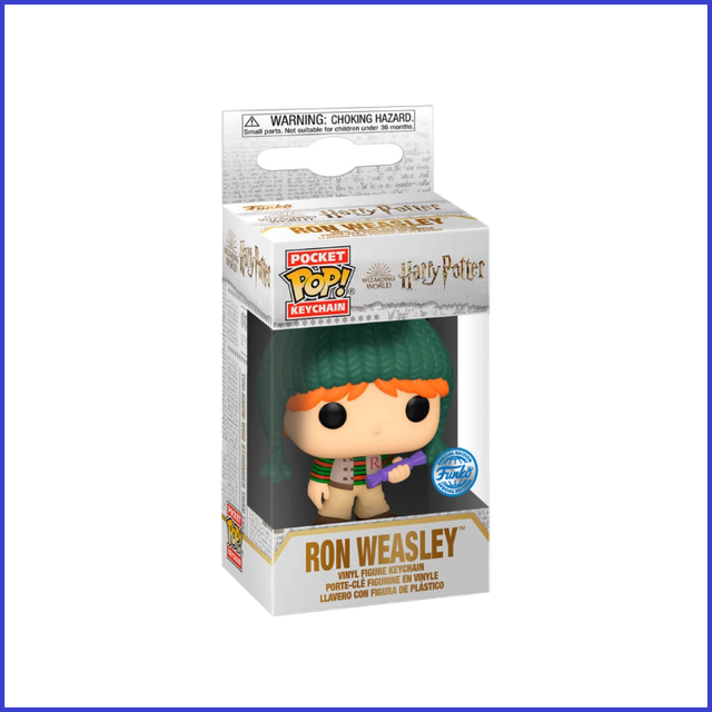 Pocket POP Keychain Harry Potter Holiday Ron Exclusive
