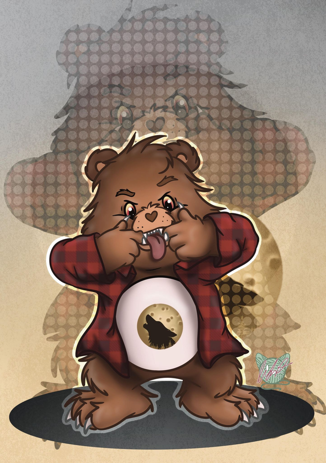 The Wolf-Bear A5 Print