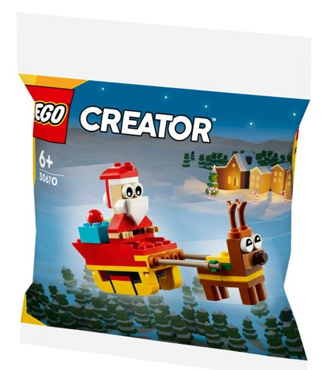 LEGO 30670 Creator Weihnachtsmann auf Schlittenfahrt