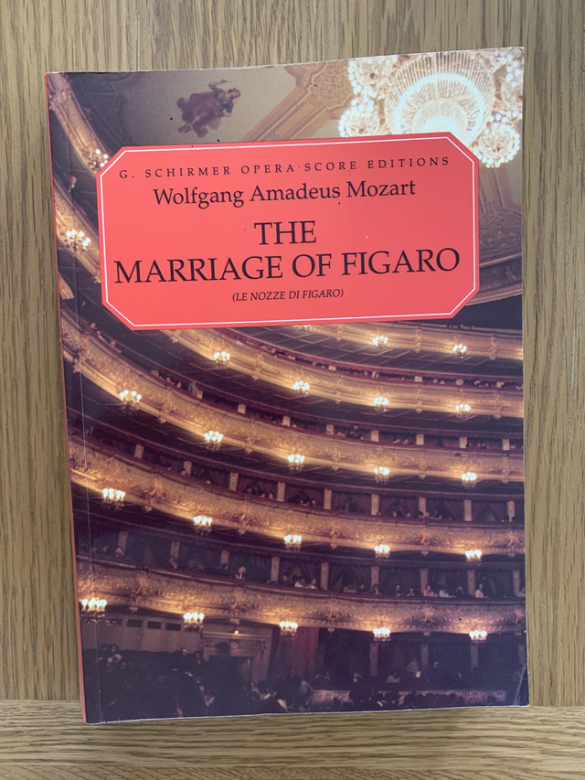 G. Schirmer Opera Score Editions Mozart The Marriage of Figaro